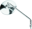BikeMaster Round Mirror 10mm Left - Stainless BikeMaster Side Mirrors  AXOPROS