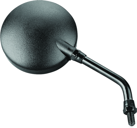 BikeMaster Round Mirror 6in Stem -10mm - Black BikeMaster Side Mirrors  AXOPROS