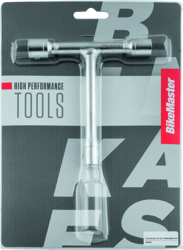 BikeMaster T-Handle 3-Way Socket - 8mm/10mm/12mm BikeMaster Tools  AXOPROS