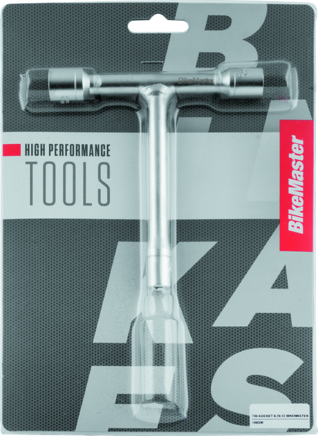 BikeMaster T-Handle 3-Way Socket - 8mm/10mm/12mm BikeMaster Tools  AXOPROS