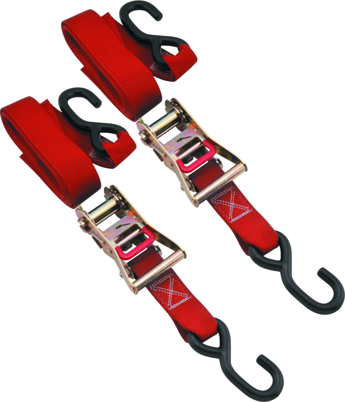 BikeMaster Tiedown 1-1/2 Ratchet - Red BikeMaster Cargo Tie-Downs  AXOPROS