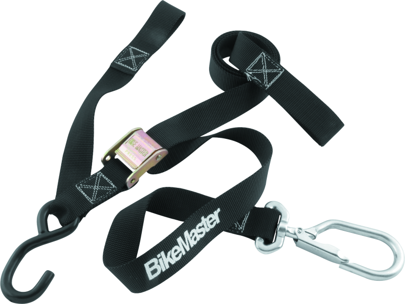 BikeMaster Tiedown 1-1/2in Swivel Softhook - Black BikeMaster Cargo Tie-Downs  AXOPROS