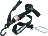 BikeMaster Tiedown 1-1/2in Swivel Softhook - Black BikeMaster Cargo Tie-Downs  AXOPROS