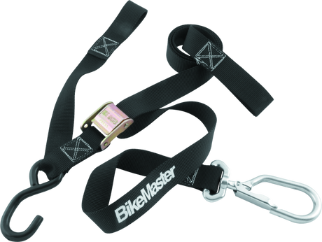 BikeMaster Tiedown 1-1/2in Swivel Softhook - Black BikeMaster Cargo Tie-Downs  AXOPROS