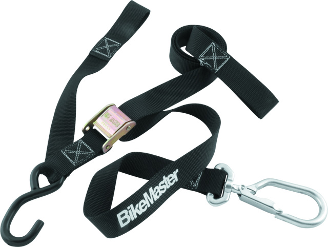BikeMaster Tiedown 1-1/2in Swivel Softhook - Black BikeMaster Cargo Tie-Downs  AXOPROS