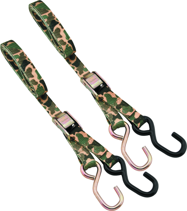 BikeMaster Tiedown 1in - Camouflage BikeMaster Cargo Tie-Downs  AXOPROS