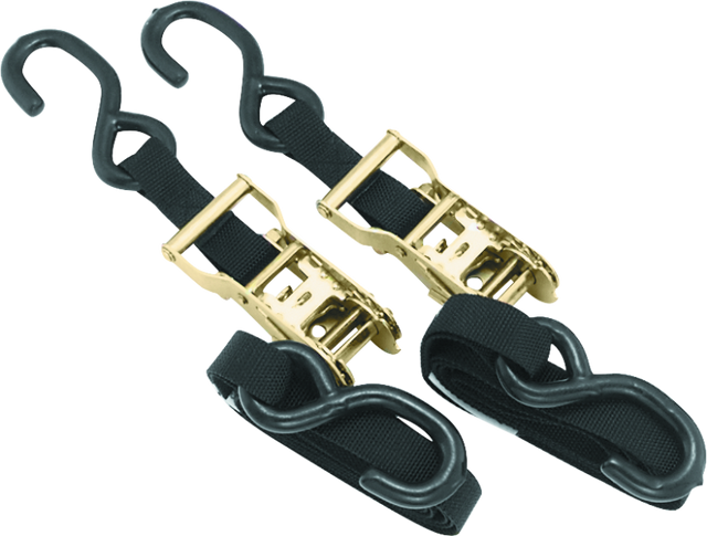 BikeMaster Tiedown 1in Rachet - Black BikeMaster Cargo Tie-Downs  AXOPROS