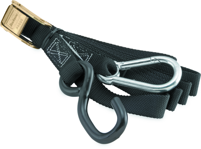 BikeMaster Tiedown Carabiner Softhook - Black BikeMaster Cargo Tie-Downs  AXOPROS