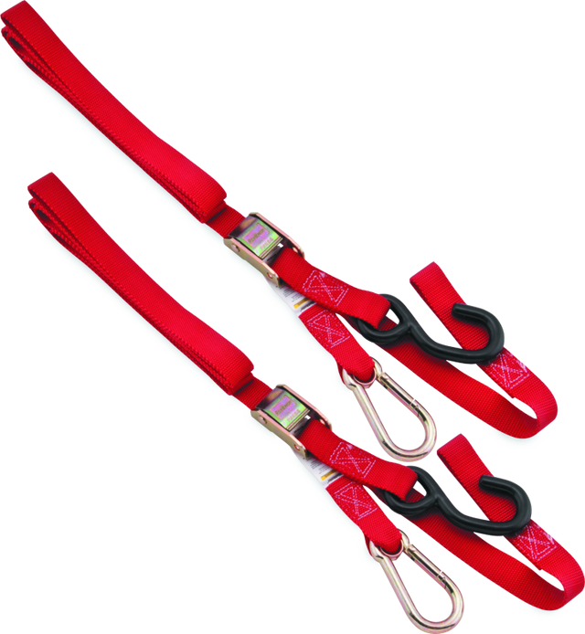 BikeMaster Tiedown Carabiner Softhook - Red BikeMaster Cargo Tie-Downs  AXOPROS