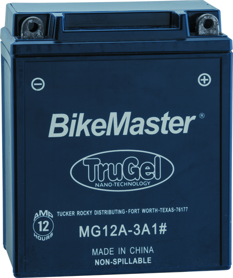 BikeMaster TruGel Battery - MG12A-3A1 BikeMaster Batteries  AXOPROS