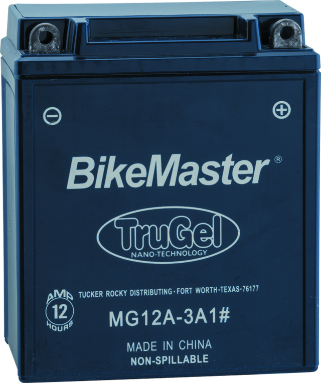 BikeMaster TruGel Battery - MG12A-3A1 BikeMaster Batteries  AXOPROS