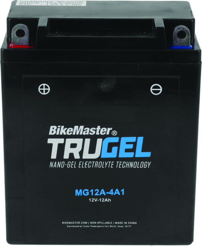 BikeMaster TruGel Battery - MG12A-4A1 BikeMaster Batteries  AXOPROS