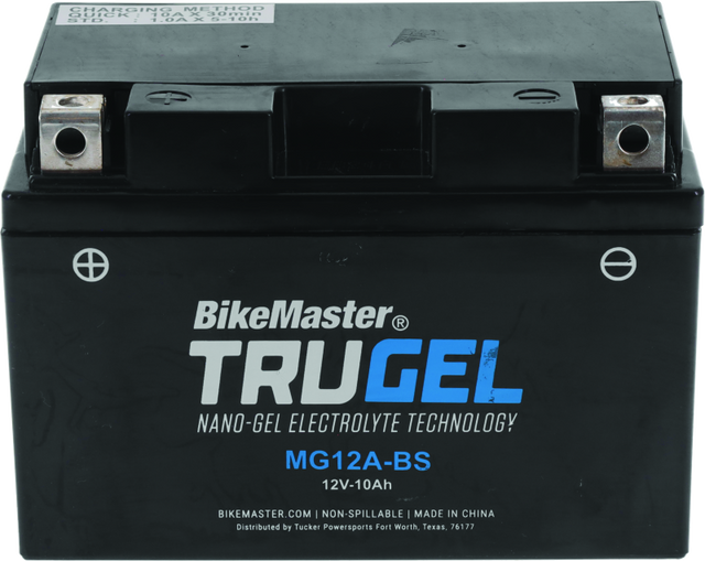 BikeMaster TruGel Battery - MG12A-BS BikeMaster Batteries  AXOPROS