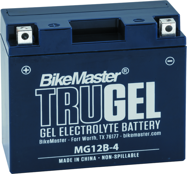 BikeMaster TruGel Battery - MG12B-4 BikeMaster Batteries  AXOPROS
