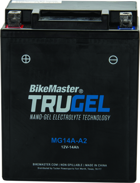 BikeMaster TruGel Battery - MG14A-A2 BikeMaster Batteries  AXOPROS