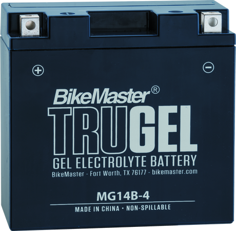 BikeMaster TruGel Battery - MG14B-4 BikeMaster Batteries  AXOPROS
