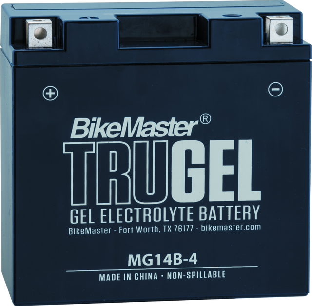 BikeMaster TruGel Battery - MG14B-4 BikeMaster Batteries  AXOPROS