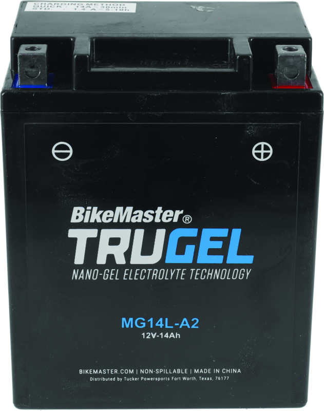 BikeMaster TruGel Battery - MG14L-A2 BikeMaster Batteries  AXOPROS