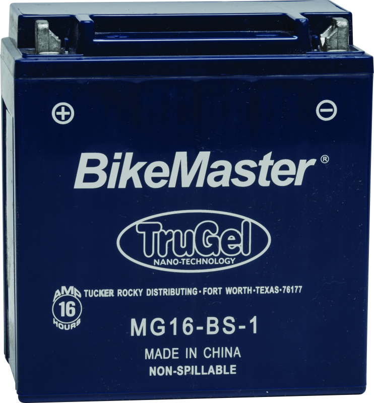 BikeMaster TruGel Battery MG16-BS-1 BikeMaster Batteries  AXOPROS