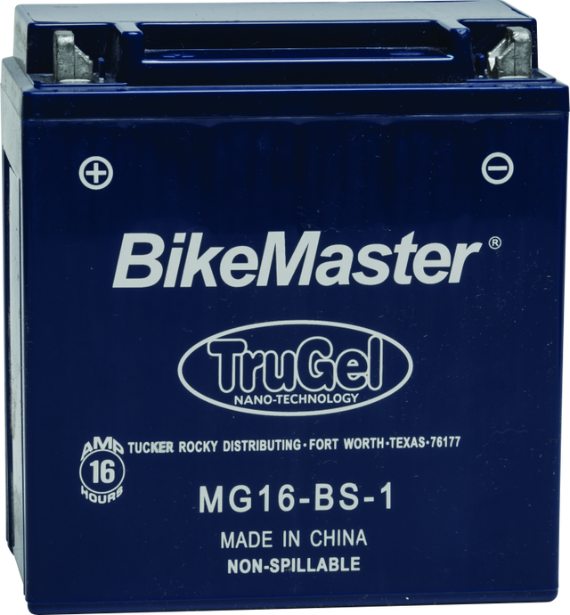 BikeMaster TruGel Battery MG16-BS-1 BikeMaster Batteries  AXOPROS