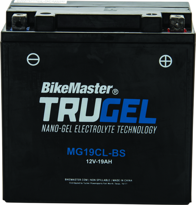BikeMaster TruGel Battery - MG19CL-BS BikeMaster Batteries  AXOPROS
