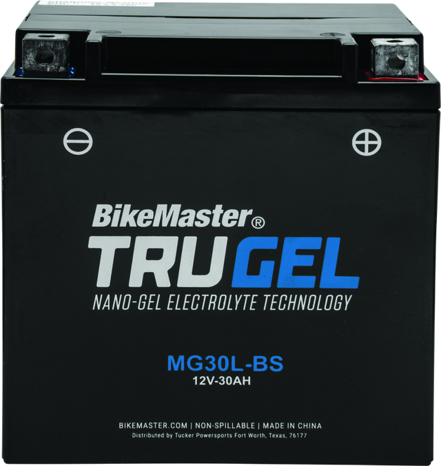 BikeMaster TruGel Battery - MG30L-BS BikeMaster Batteries  AXOPROS
