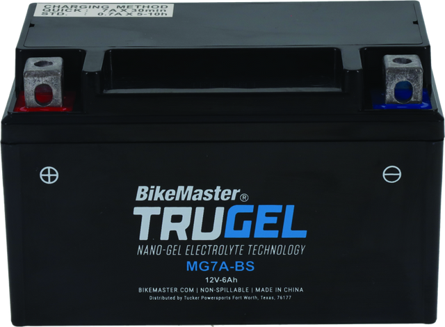 BikeMaster TruGel Battery - MG7A-BS BikeMaster Batteries  AXOPROS