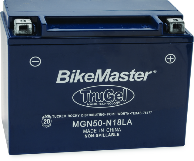 BikeMaster TruGel Battery - MGN50-N18LA BikeMaster Batteries  AXOPROS