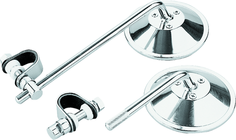BikeMaster Universal Clamp On Mirror 8in Stem BikeMaster Side Mirrors  AXOPROS
