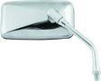BikeMaster Universal Cruiser Mirror 10mm - Each - Stainless BikeMaster Side Mirrors  AXOPROS