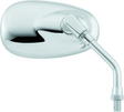 BikeMaster Universal Mini Mirror 10mm - Each - Chrome BikeMaster Side Mirrors  AXOPROS