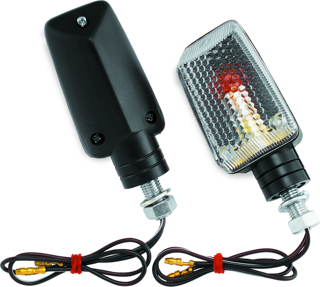 BikeMaster Universal Ministalk Marker Light - Black/Clear BikeMaster Sidemarkers & Indicators  AXOPROS