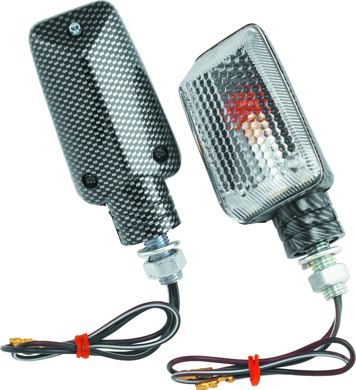 BikeMaster Universal Ministalk Marker Light Carbon/Clear BikeMaster Sidemarkers & Indicators  AXOPROS