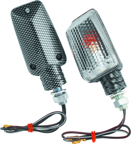 BikeMaster Universal Ministalk Marker Light Carbon/Clear BikeMaster Sidemarkers & Indicators  AXOPROS