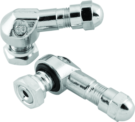 BikeMaster Valve Stem 2/Piece Pack Chrome BikeMaster Valve Stems  AXOPROS