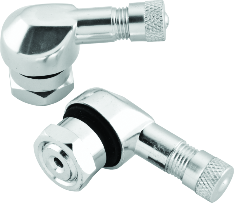 BikeMaster Valve Stem 2/Piece Pack Silver BikeMaster Valve Stems  AXOPROS