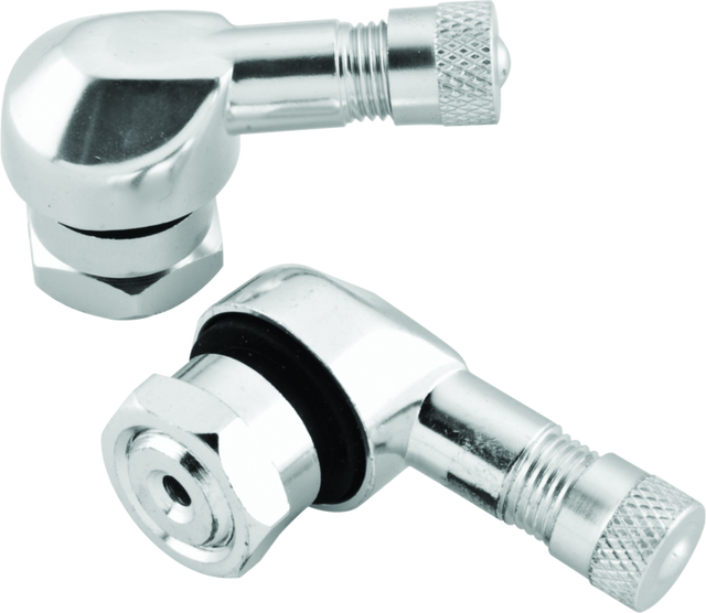 BikeMaster Valve Stem 2/Piece Pack Silver BikeMaster Valve Stems  AXOPROS