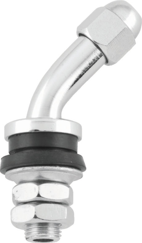 BikeMaster Valve Stem 45Deg Chrome Ea. BikeMaster Valve Stems  AXOPROS