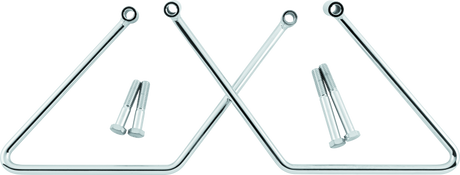 Bikers Choice 00-05 FXST 00-17 FLST Chrome Saddlebag Supports Pr Bikers Choice Bags - Saddlebags  AXOPROS