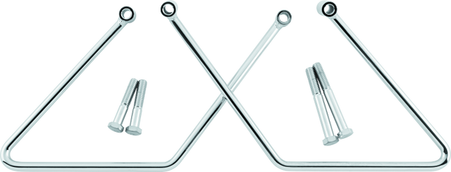 Bikers Choice 00-05 FXST 00-17 FLST Chrome Saddlebag Supports Pr Bikers Choice Bags - Saddlebags  AXOPROS