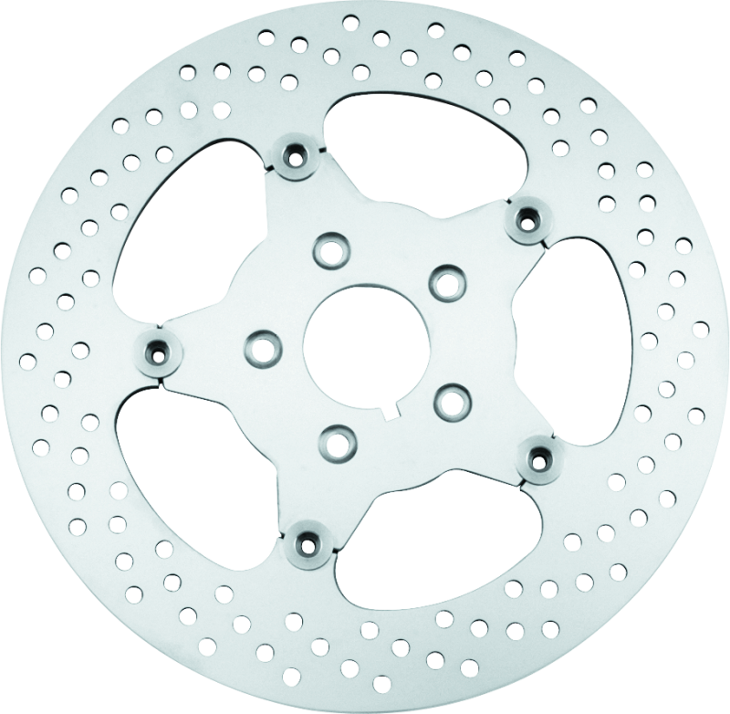 Bikers Choice 00-17 Big Twin 11.5 Inch Polished Front Stainless Mirror Fltg Rotor Repl H-D 44156-00 Bikers Choice Brake Rotors - Drilled  AXOPROS