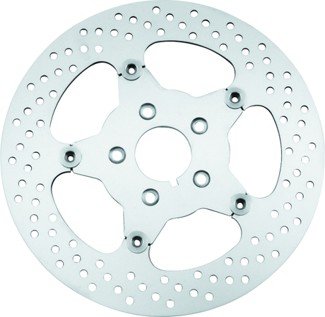 Bikers Choice 00-17 Big Twin 11.5 Inch Polished Front Stainless Mirror Fltg Rotor Repl H-D 44156-00 Bikers Choice Brake Rotors - Drilled  AXOPROS