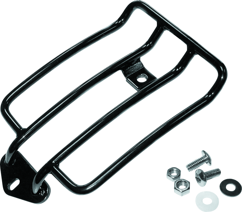 Bikers Choice 04-20 XL Std Models W/Solo Seat Black Luggage Rack Bikers Choice Base Rack Systems  AXOPROS