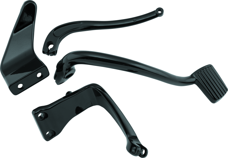 Bikers Choice 06-17 Dyna 2 Inch Extended Mid Control Kit Black Bikers Choice Footpegs  AXOPROS