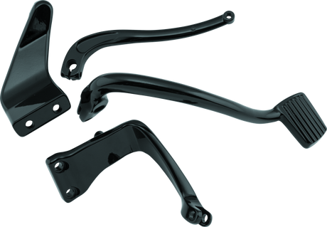 Bikers Choice 06-17 Dyna 2 Inch Extended Mid Control Kit Black Bikers Choice Footpegs  AXOPROS