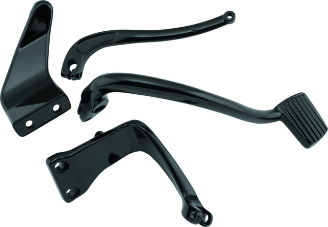 Bikers Choice 06-17 Dyna 2 Inch Extended Mid Control Kit Black Bikers Choice Footpegs  AXOPROS