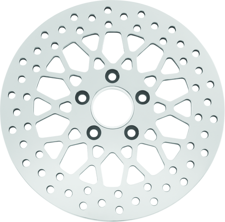 Bikers Choice 11.5 Inch Rear Mesh Brake Rotor 84-17 Big Twin & XL Except 08-17 FLH FLT Bikers Choice Brake Rotors - Drilled  AXOPROS