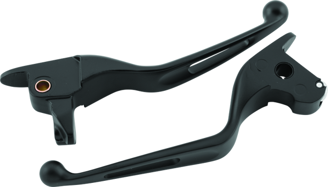 Bikers Choice 14-16 FLH FLT Black Vortex Lever Set Bikers Choice Levers  AXOPROS