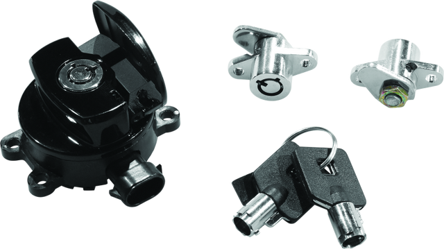 Bikers Choice 14-21 Road King Black Ignition Switch & Saddlebag Lock Kit Bikers Choice Bags - Saddlebags  AXOPROS