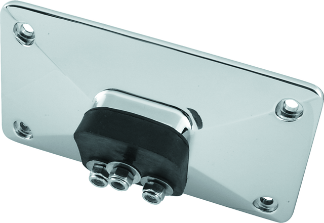 Bikers Choice 55-99 Chrome Pyramid Lisence Plate Bracket 3 Bolt Style Bikers Choice License Plates  AXOPROS